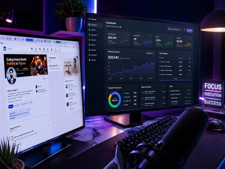 Amazon PPC dashboard and account management workspace